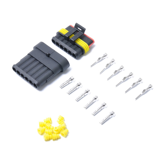 10 Sets 6 Pins Way Sealed Waterproof Electrical Wire Connector Plug Terminal Car Auto Set by buy2fix