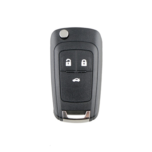 For Opel Car Keys Replacement 3 Buttons Car Key Case with Foldable Key Blade by buy2fix
