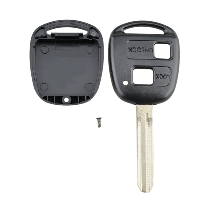 For TOYOTA Car Keys Replacement 2 Buttons Car Key Case with Key Blade by buy2fix