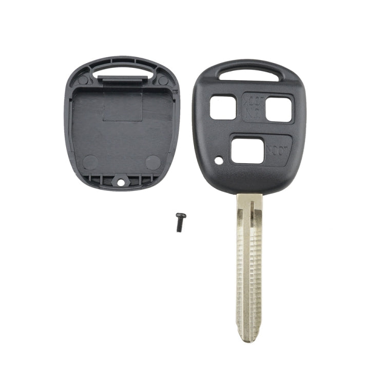 For TOYOTA Car Keys Replacement 3 Buttons Car Key Case with Key Blade by buy2fix