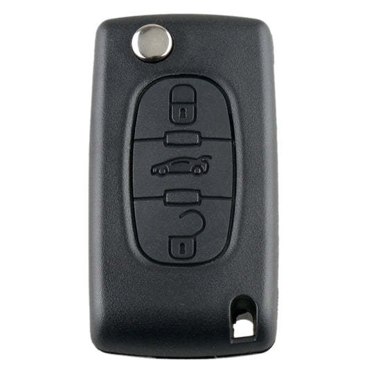 For PEUGEOT 3 Buttons Intelligent Remote Control Car Key with Integrated Chip & Battery & Holder & Slotted Key Blade, Frequency: 433MHz by buy2fix