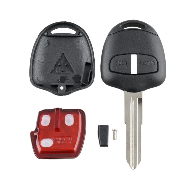 For MITSUBISHI 2 Buttons Intelligent Remote Control Car Key with 46 Chip & Battery & Left Slot, Frequency: 433MHz by buy2fix