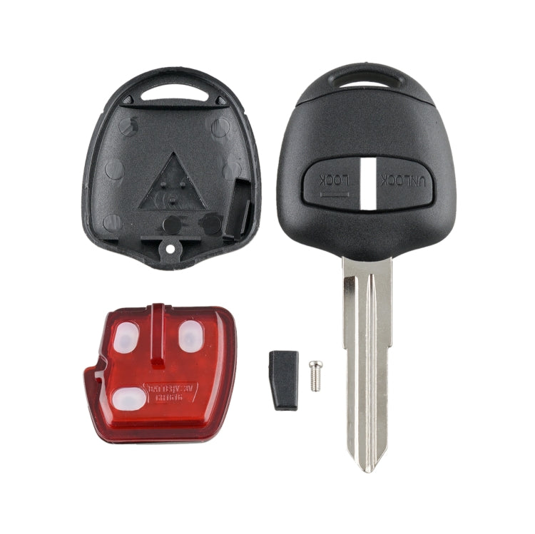 For MITSUBISHI 2 Buttons Intelligent Remote Control Car Key with 46 Chip & Battery & Right Slot, Frequency: 433MHz by buy2fix