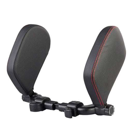Car Seat Headrest Car Neck Pillow Sleep Side Headrest for Children and Adults (Black Red) by buy2fix