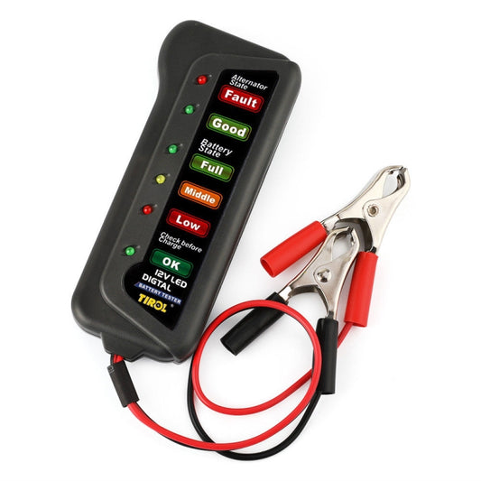 TIROL T16897 12V Auto Car Digital Battery Alternator Tester 6 LED Lights Display by buy2fix