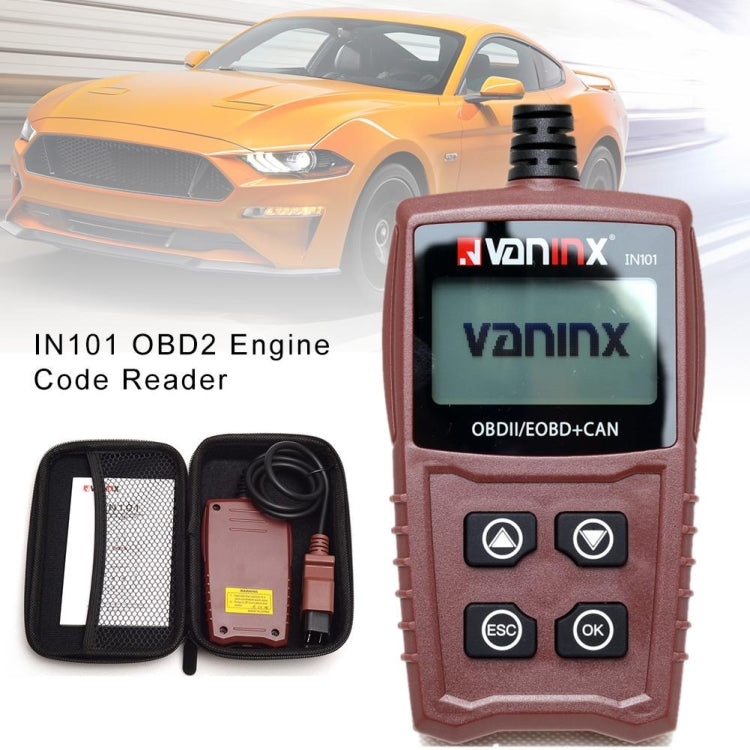 Vaninx IN101 Automotive Scanner Car OBDII / EOBD+ Can Battery Engine Fault Diagnosis Tool Battery Detector by buy2fix