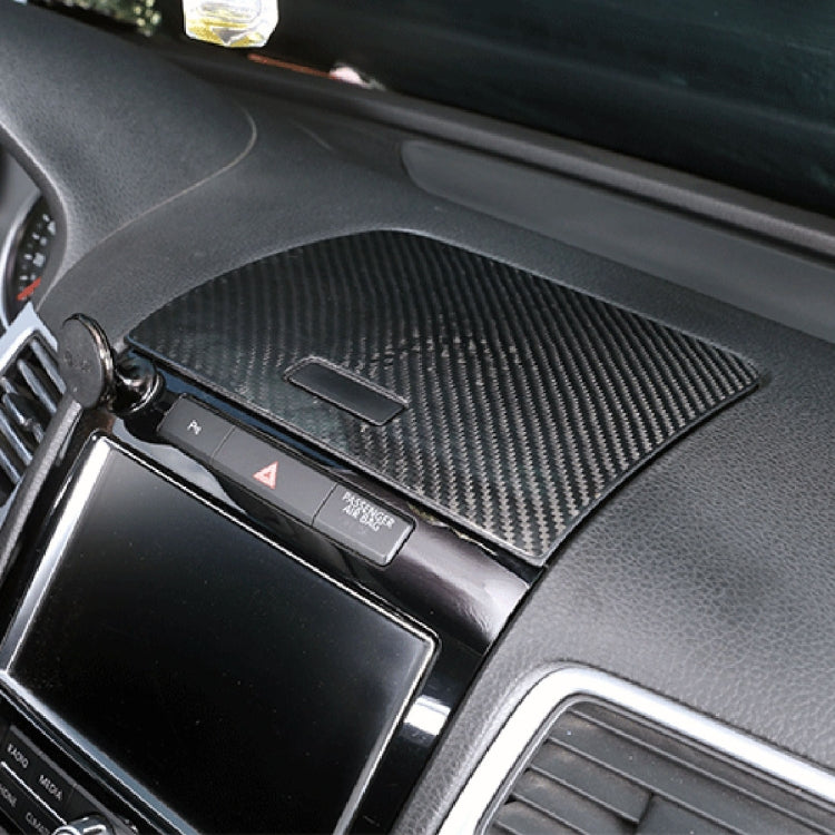 Car Carbon Fiber Instrument Panel Storage Panel Frame Decorative Sticker for Volkswagen Touareg 2011-2018 by buy2fix
