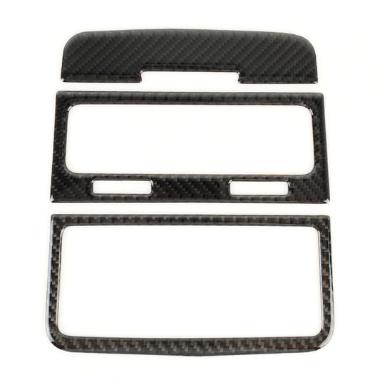 3 PCS Car Carbon Fiber Rear Air Outlet Decorative Sticker for Volkswagen Touareg 2011-2018 by buy2fix