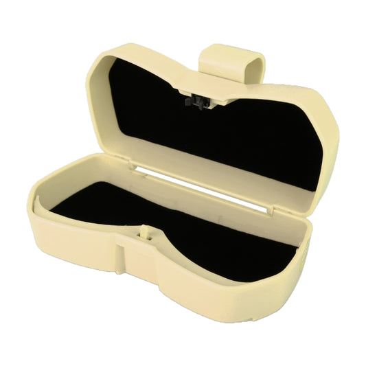 Car Multi-functional Glasses Case Sunglasses Storage Holder with Card Slot, Diamond Style (Beige) by buy2fix