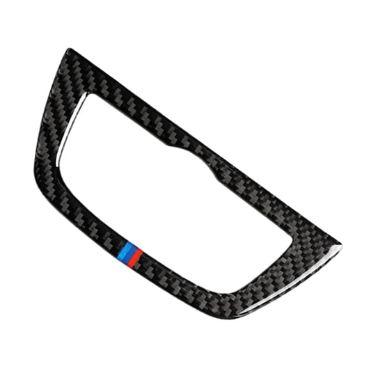 Car Tricolor Carbon Fiber Headlight Switch Frame Decorative Sticker for BMW 5 Series G38 528Li / 530Li / 540Li 2018 by buy2fix