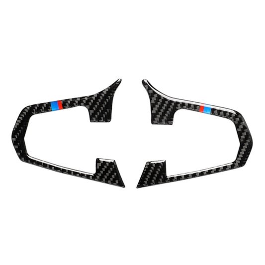 Car Tricolor Carbon Fiber Steering Wheel Button Configuration A Decorative Sticker for BMW 5 Series G30/G38 X3 G01/G08 by buy2fix