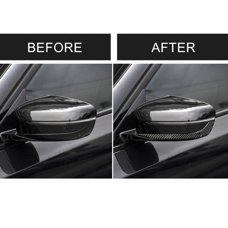 2 PCS Car Carbon Fiber Rearview Mirror Bumper Strip Decorative Sticker for BMW G30 (2018-2019) / G11 (2016-2019), Left Drive with Camera by buy2fix