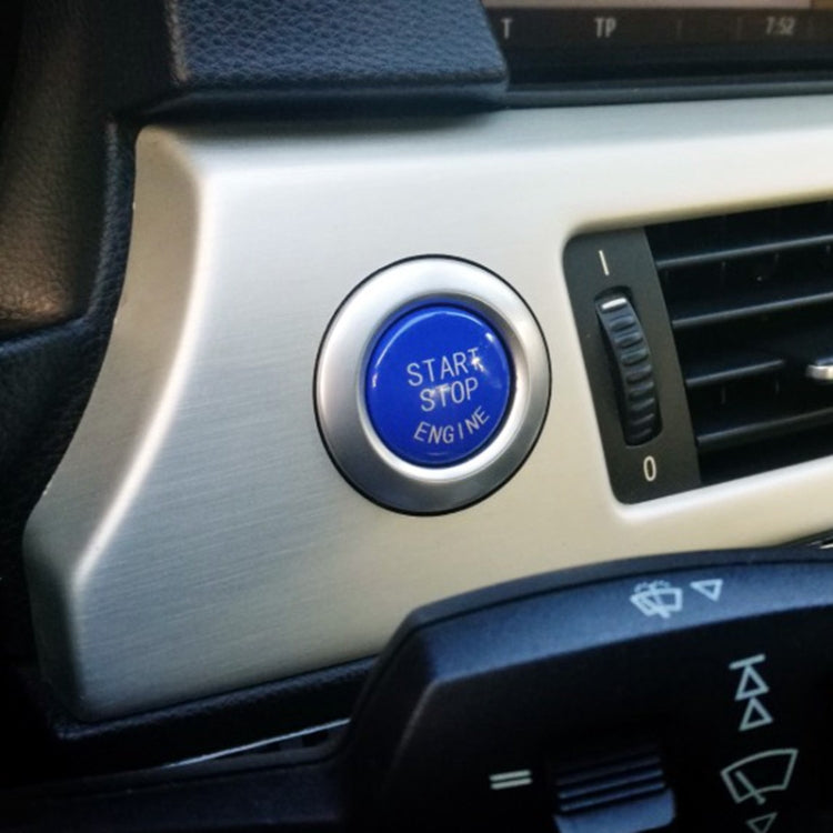 Car Engine Start Key Push Button Cover for BMW E90 Chassis (Blue) by buy2fix