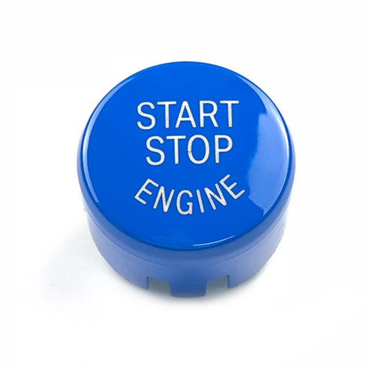 Car Engine Start Key Push Button Cover for BMW G / F Chassis, with Start and Stop (Blue) by buy2fix