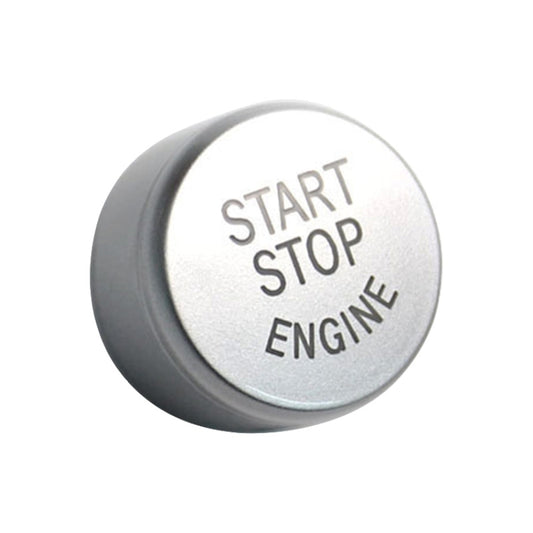 Car Engine Start Key Push Button Cover for BMW G / F Chassis, with Start and Stop (Silver) by buy2fix
