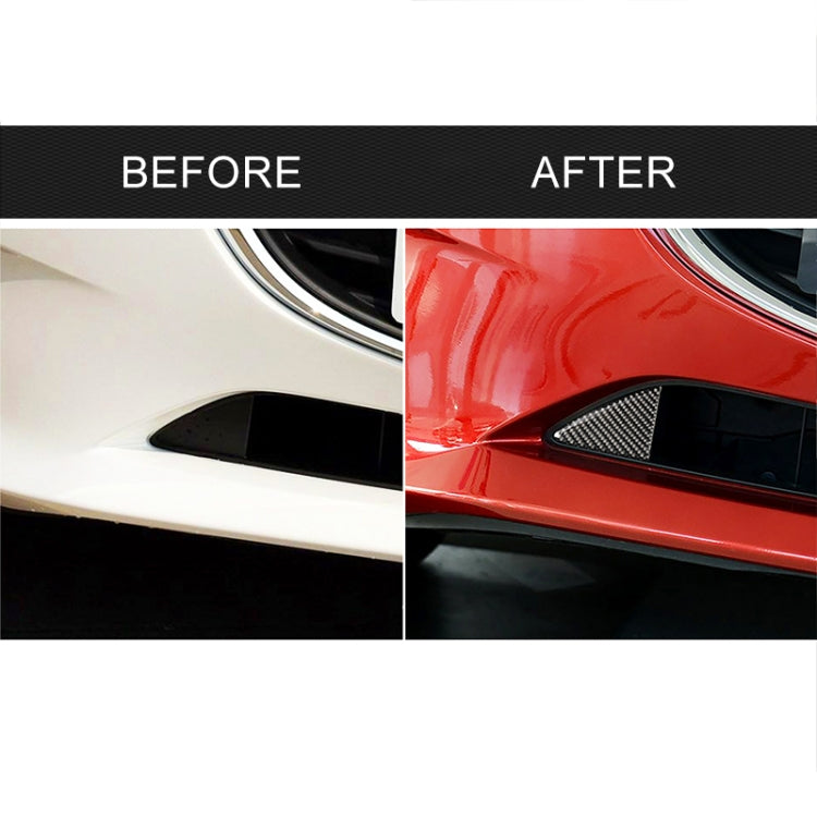 Car Carbon Fiber Front Bumper Decorative Sticker for Mazda Axela 2014-2016 by buy2fix
