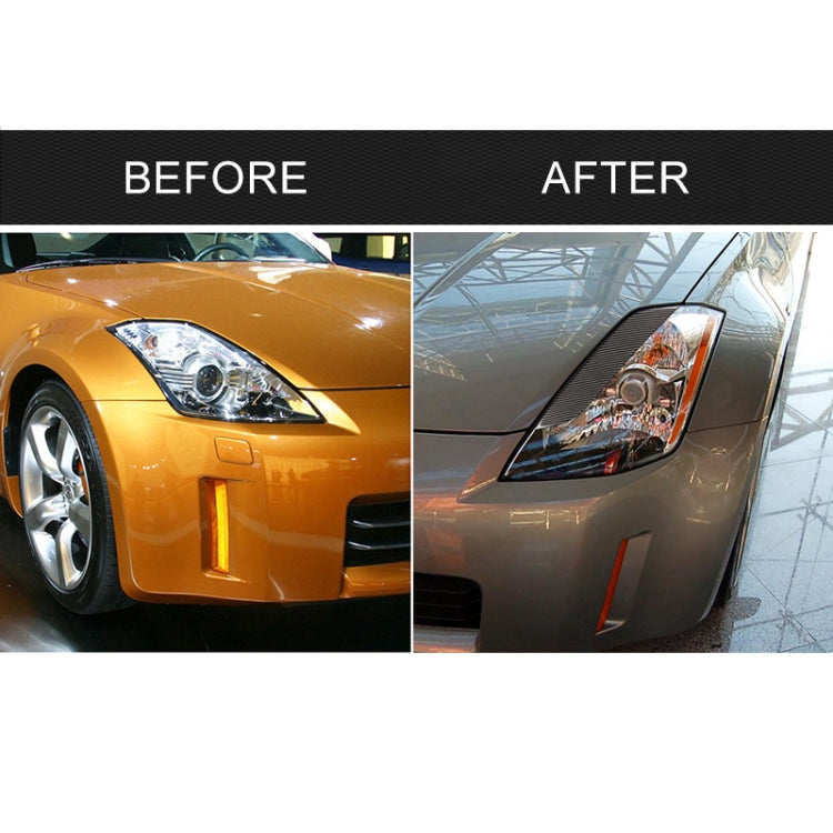 Car Carbon Fiber Light Eyebrow for 2003-2009 Nissan 350Z All Models by buy2fix