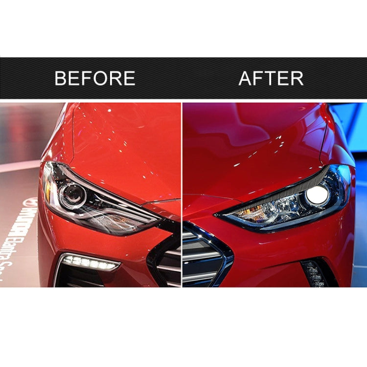 Car Carbon Fiber Light Eyebrow for Hyundai Elantra 2016-2018 by buy2fix