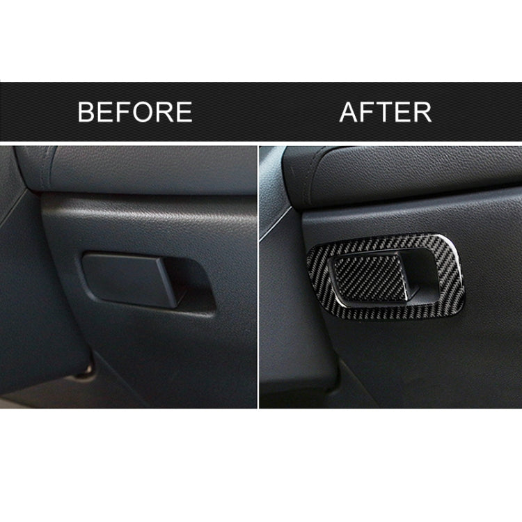 Car Carbon Fiber Storage Box Switch Decorative Sticker for Honda Tenth Generation Civic 2016-2019, Left Drive by buy2fix
