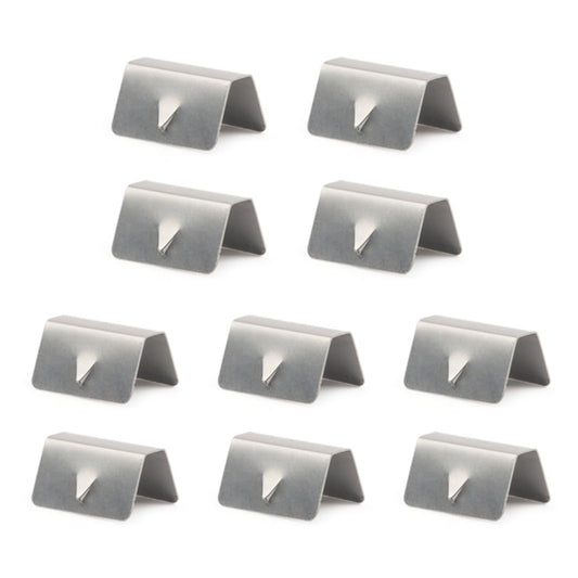 10 PCS Car Windshield Clip Wind / Rain Deflector Channel Metal Buckle for Heko G3 by buy2fix