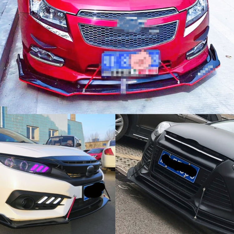 2 PCS Car Modification Adhesive Surrounded Rod Lever Front and Rear Bars Fixed Front Lip Back Shovel, Length: 10cm(Black) by buy2fix