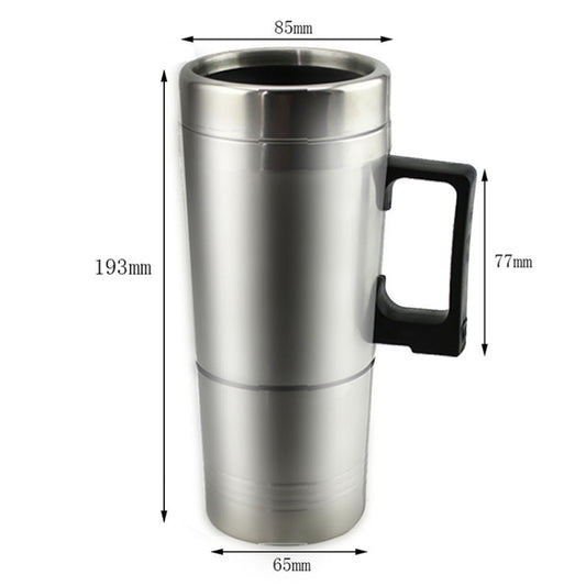 DC 12V Stainless Steel Car Electric Kettle Heated Mug Heating Cup with Charger Cigarette Lighter, Capacity: 300ML by buy2fix