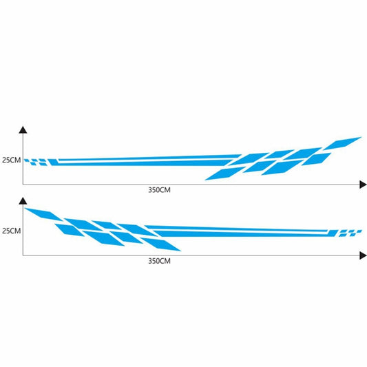 Car Styling Plaid Series PVC Sticker Auto Decorative Sticker (Blue) by buy2fix