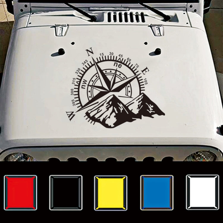 Car Styling Mountain Compass PVC Sticker Auto Decorative Sticker (Black) by buy2fix