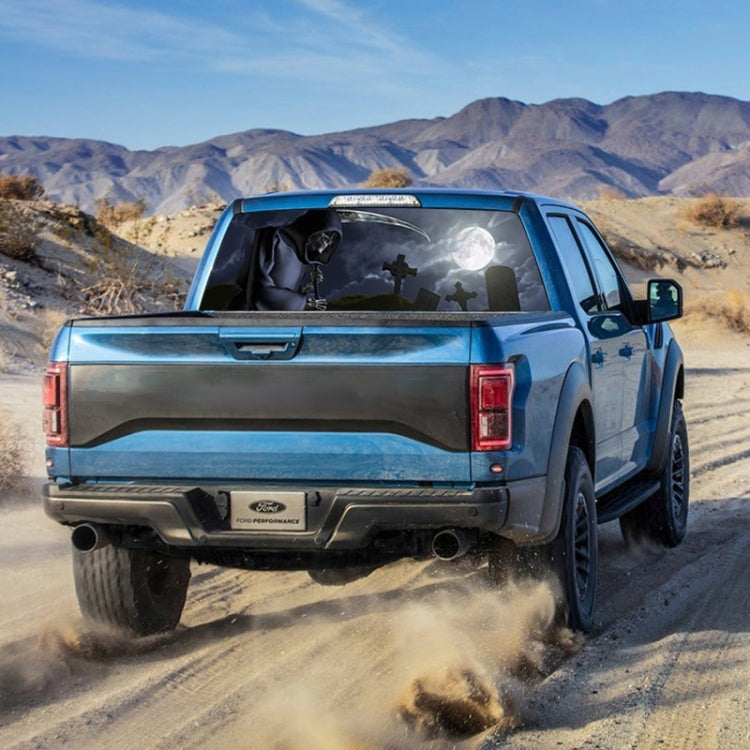 Death Cemetery Pattern Horror Series Car Rear Window Decorative Sticker, Size: 135 x 36cm by buy2fix