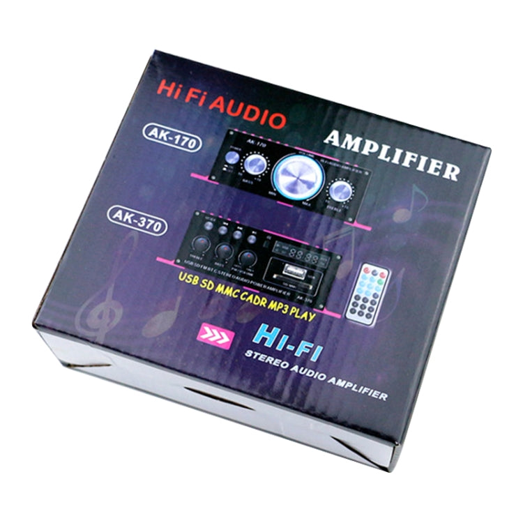 AK370 12V Household / Car Bluetooth HIFI Amplifier Audio with Remote Control by buy2fix