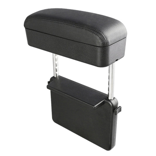 Universal Car PU Leather Wrapped Armrest Box Cushion Car Armrest Box Mat with Storage Box (Black) by buy2fix