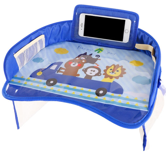 Children Waterproof Dining Table Toy Organizer Baby Safety Tray Tourist Painting Holder with Touch Screen Transparent Bag (Happy Travel) by buy2fix