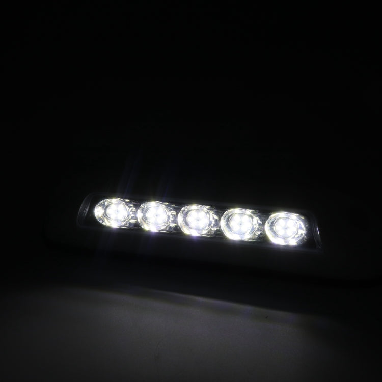 DC 12V 2.6W 6000K IP67 Marine RV Waterproof LED Stair Deck Dome Light Ceiling Lamp, White Shell and Rubber Base by buy2fix