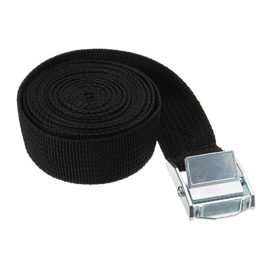 Car Tension Rope Luggage Strap Belt Auto Car Boat Fixed Strap with Alloy Buckle,Random Color Delivery, Size: 25mm x 6m by buy2fix
