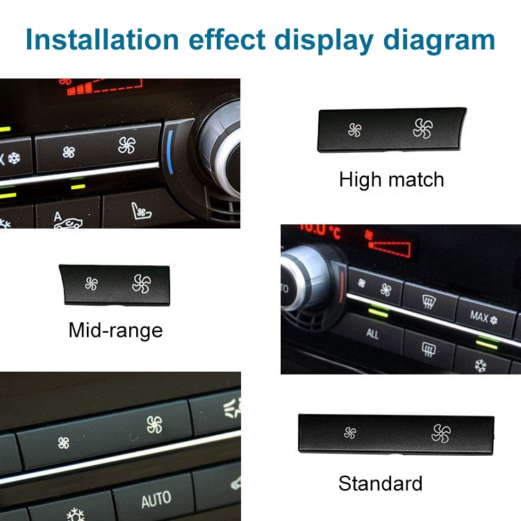 Car Wind Power Switch Air Conditioning Air Volume Button for BMW 5 Series 2011-2017 / 7 Series 2009-2015, Standard Air Volume by buy2fix