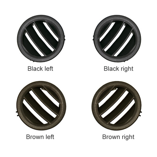 Car Left Side Dashboard Small Air Outlet Circular Air-conditioning Outlet for Mercedes-Benz C Class W204 (Black) by buy2fix