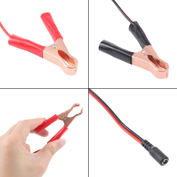 Car DC 5.5x2.1 Interface Crocodile Clip Charging Connection Cable by buy2fix