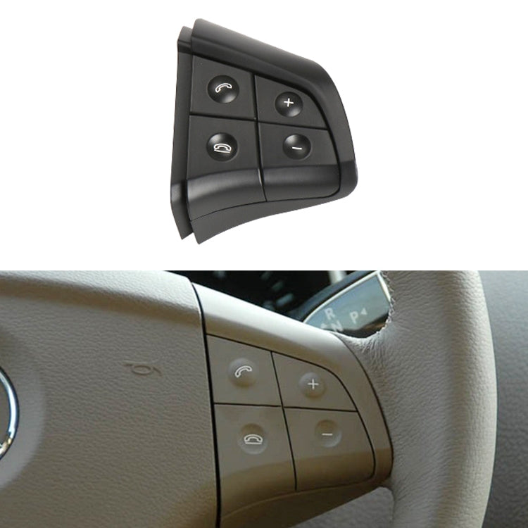 Car Right Side 4-button Steering Wheel Switch Buttons Panel 1648200110 for Mercedes-Benz W164, Left Driving (Black) - Car Switches by buy2fix | Online Shopping UK | buy2fix