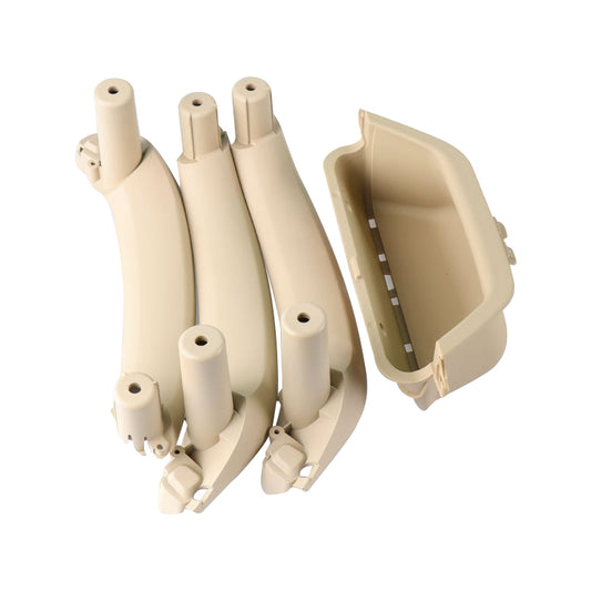 Car Front Right Inside Doors Handle Pull Trim Cover 5141 7394 519-1 for BMW X3 X4, Left Driving (Beige) by buy2fix