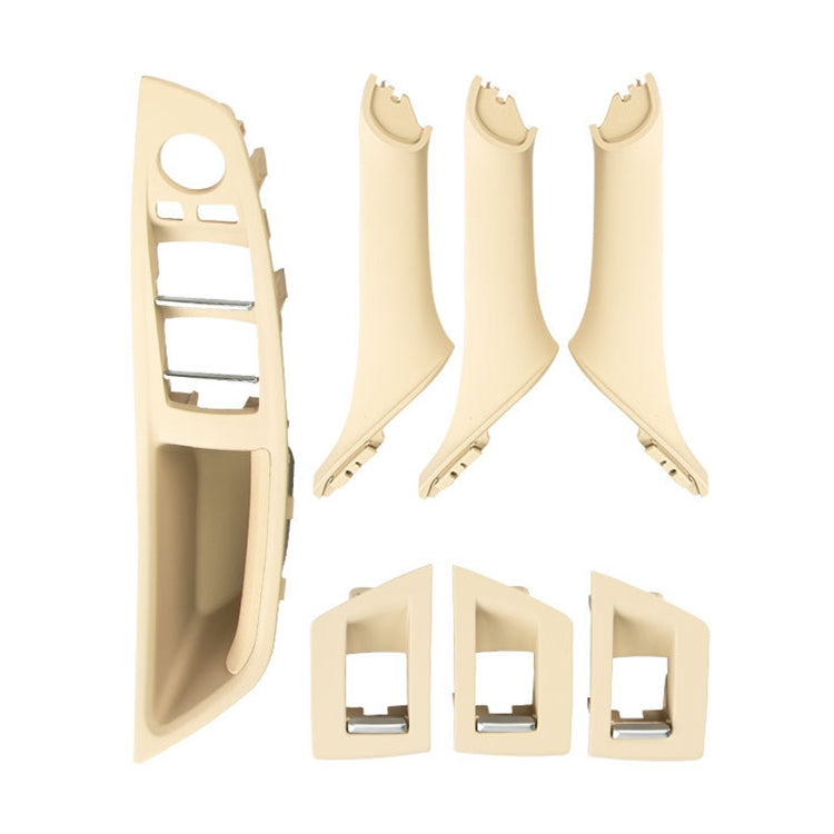 Car Imported Version Inside Doors Handle Pull Trim Cover 5141 7225 873 for BMW F10 F18, Left Driving (Beige) - Door Handles by buy2fix | Online Shopping UK | buy2fix