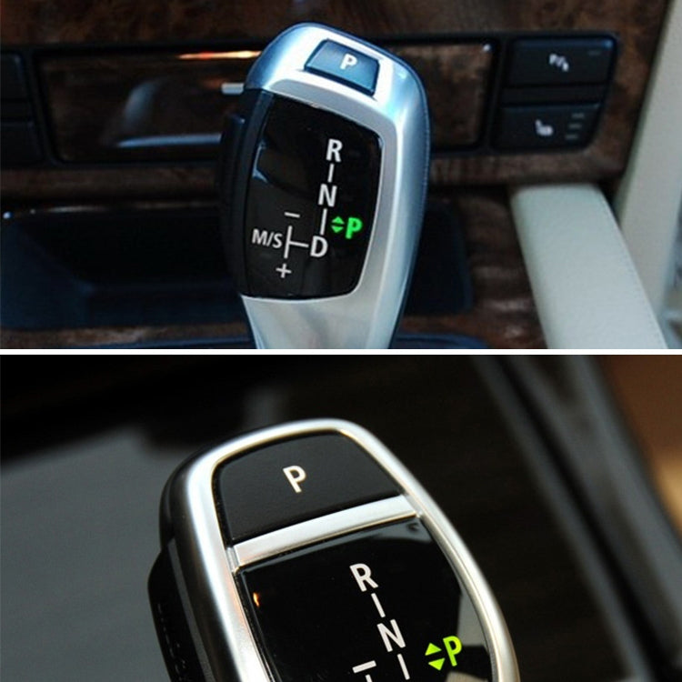 Car Gear Lever Auto Parking Button Letter P Cap for BMW 5 Series 2002-2010, Left Driving(Black) by buy2fix