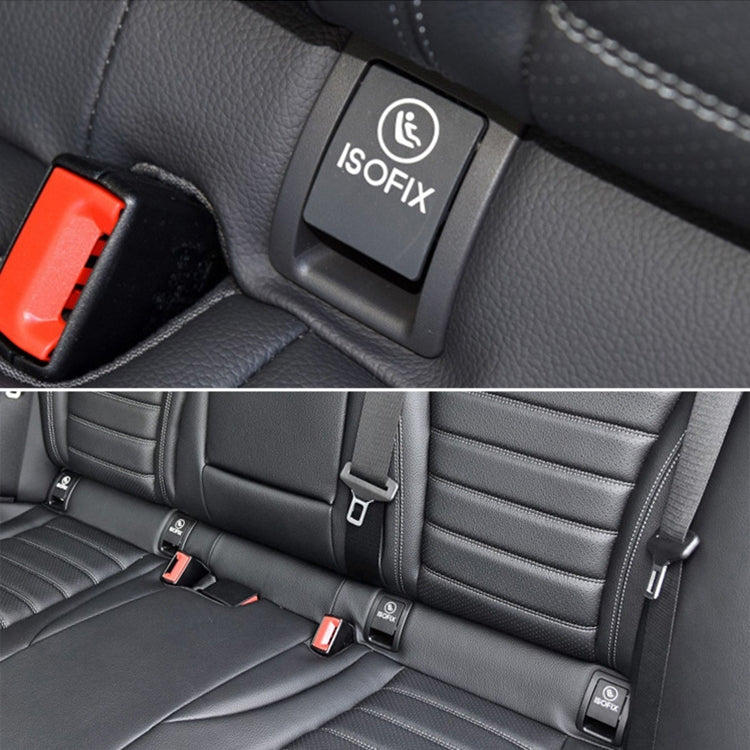 Car Rear Child ISOFIX Switch Seat Safety Cover 2059200513 for Mercedes-Benz W205 2015-2021, Left Driving (Black) by buy2fix