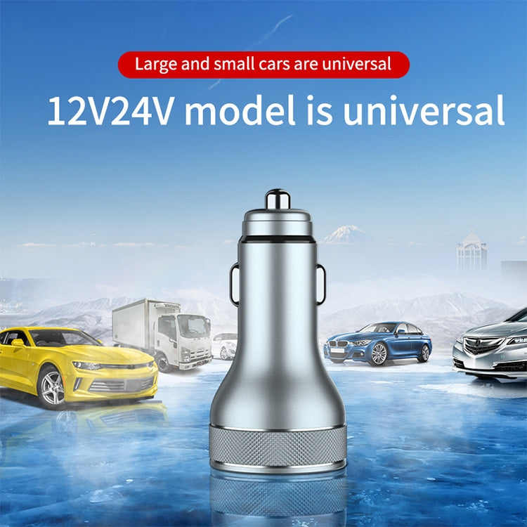 ACC-568 PD 20W USB-C / Type-C + USB Digital Display Fast Charge Car Charger (Black) by buy2fix