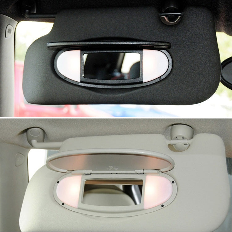 Car Sunshade Makeup Mirror Sun Visor for BMW mini R50R56, Left Driving (Beige) by buy2fix