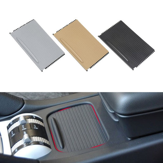 Car Center Console Water Cup Holder Cover Trim for Porsche Cayenne 2003-2010, Left Driving (Grey) by buy2fix
