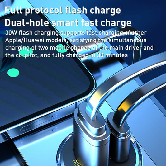 WK WP-C41 Vanguard Series 30W USB + Type-C Car Charger by WK