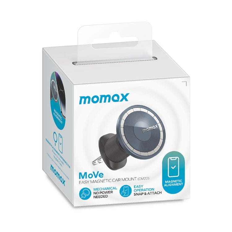MOMAX MoVe Universal Transparent Magnetic Air Outlet Car Holder (Black) by MOMAX