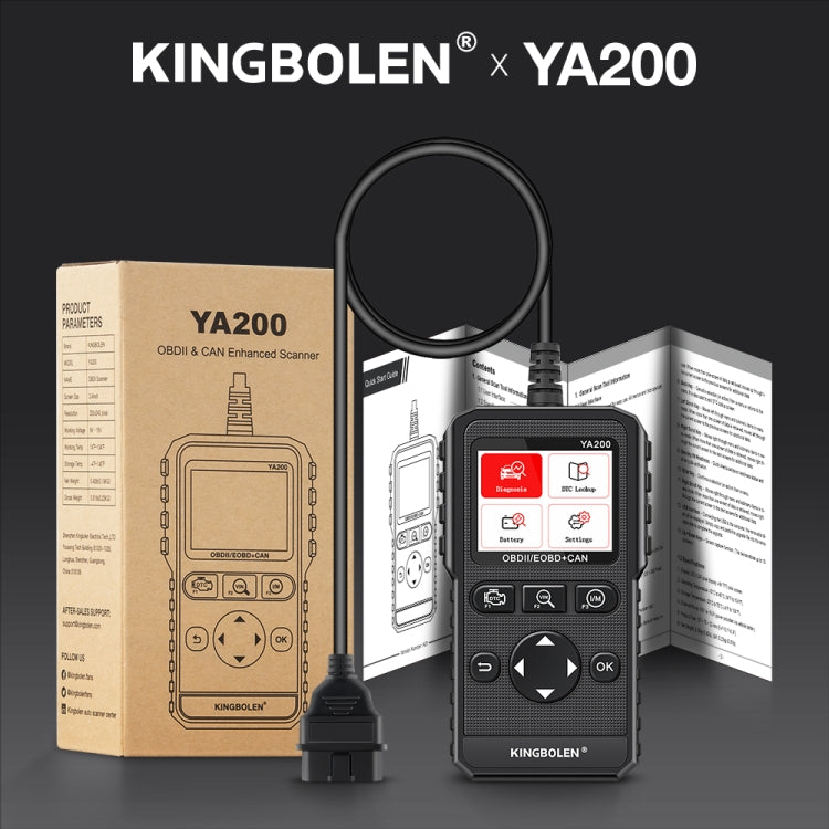 KINGBOLEN YA200 OBD2 Car Fault Diagnosis Tool Fault Analyzer by buy2fix