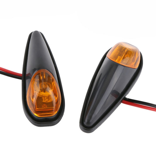 2pcs SL QGD Motorcycle 5W Turn Signal Light (Black) by buy2fix