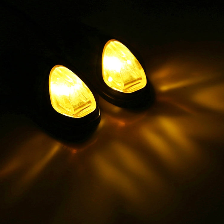 2pcs SL QGD Motorcycle 5W Turn Signal Light (Black) by buy2fix